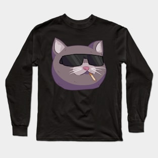 Cat With Shades #3 Long Sleeve T-Shirt